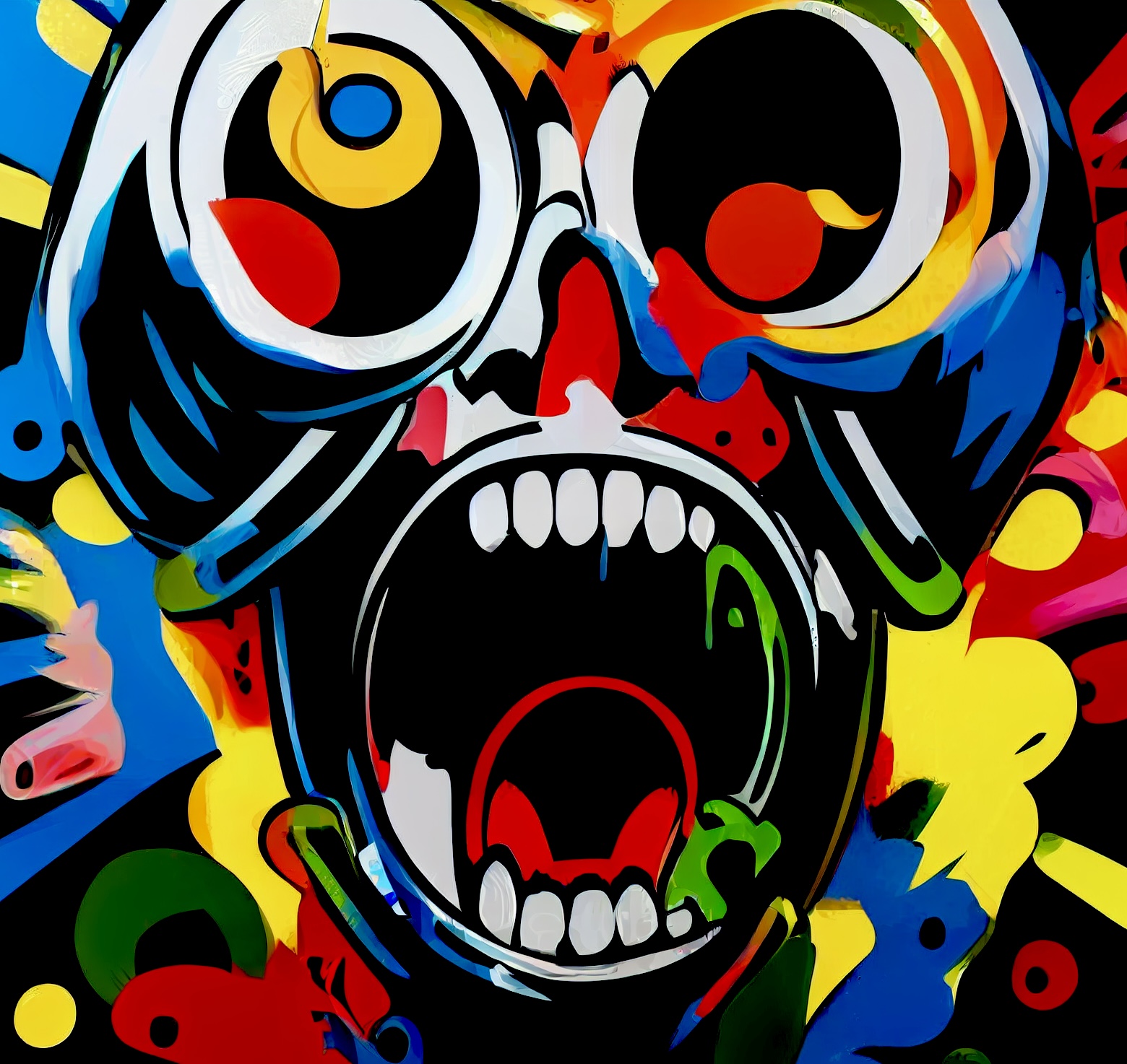 Color Pop Skull #2