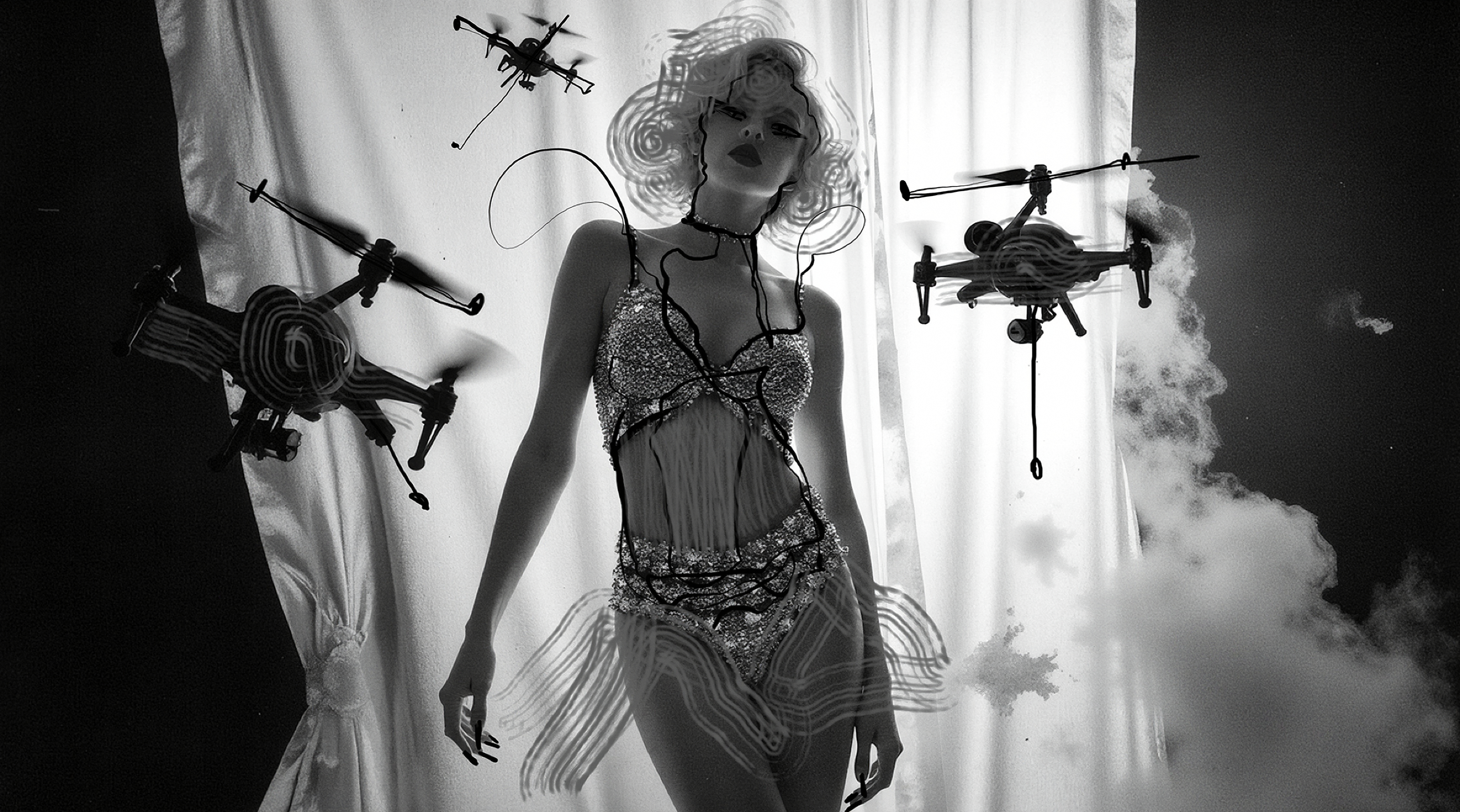 Drone Blonde #6 — Miss AL Simpson, Scottish cryptoartist