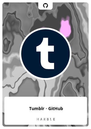 Tumblr · GitHub