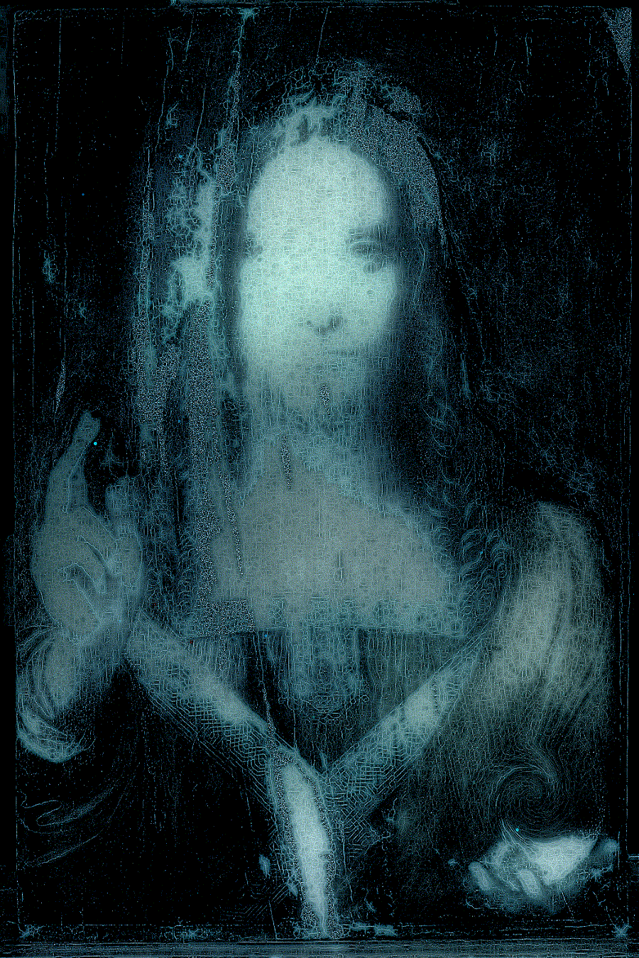 Salvator In Glitch Azzurro