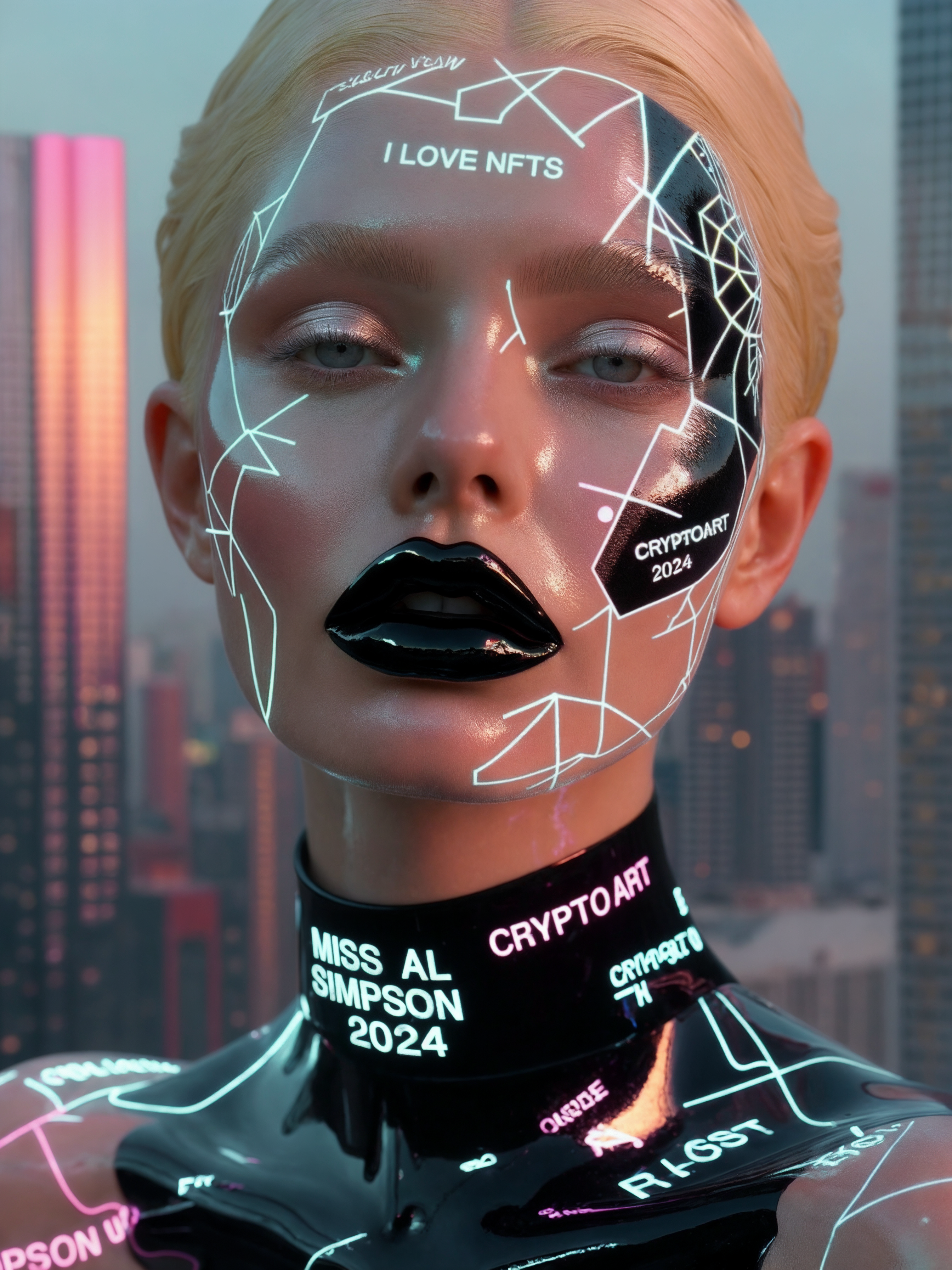 MISS AI AGENT 13 — Miss AL Simpson, Scottish cryptoartist