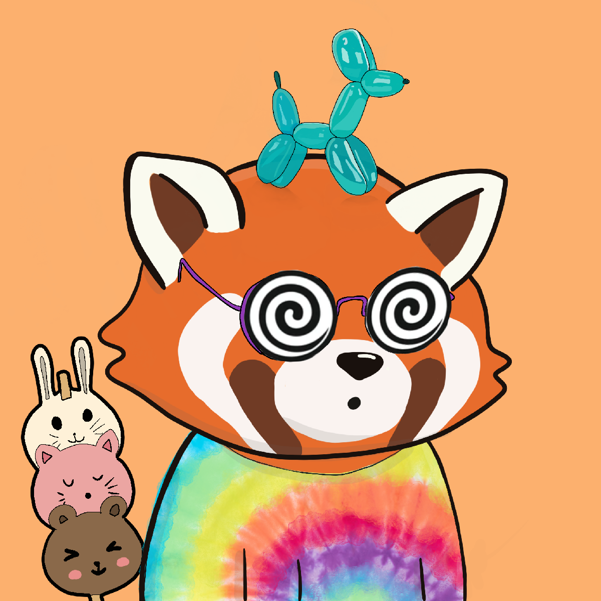 Okay Red Panda #7453