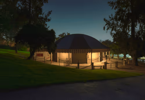 Conception Point Of Dizzyland At Night