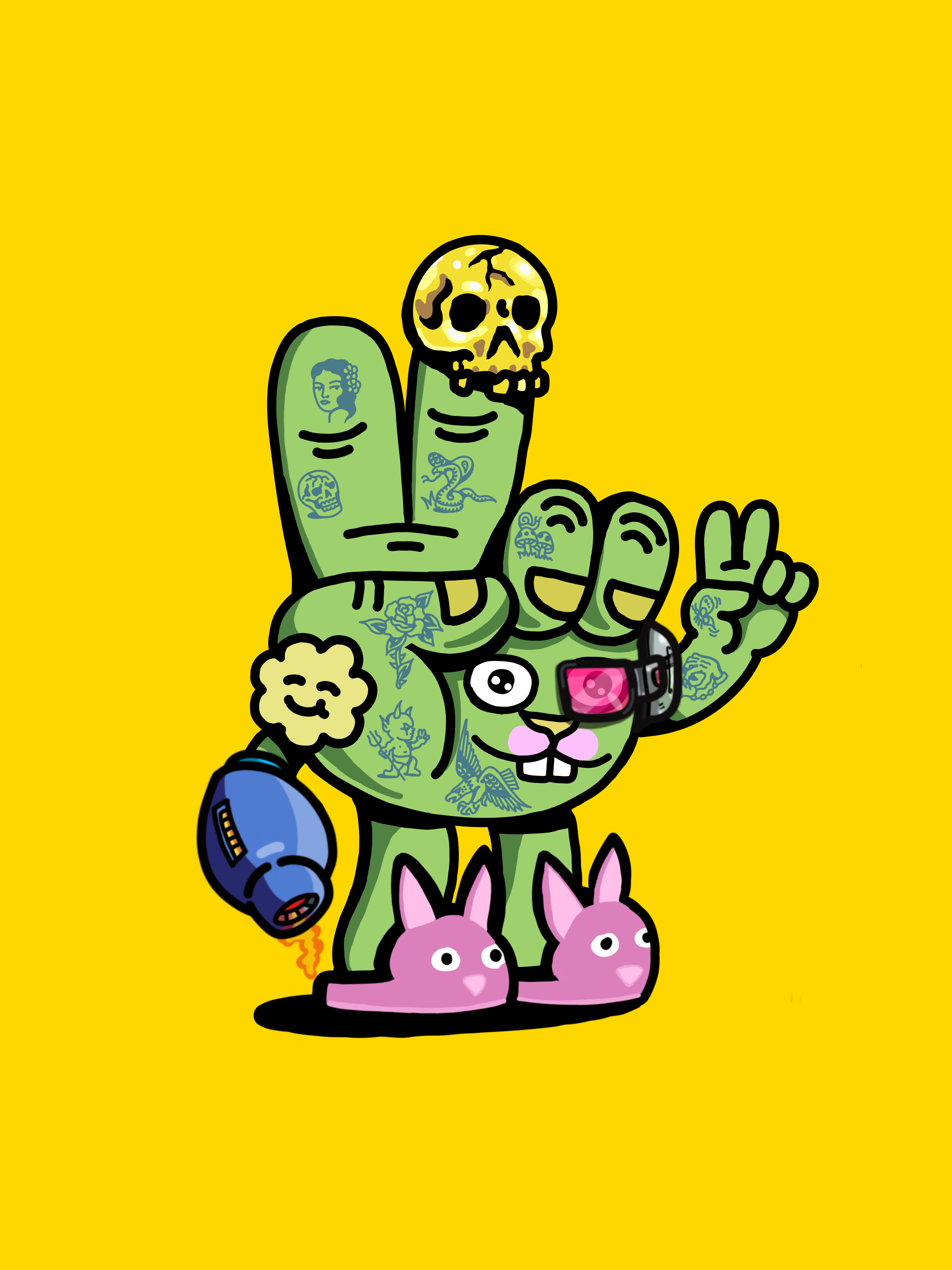 PEACE RABBIT #1379