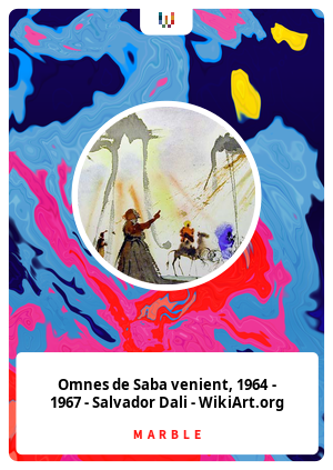 Omnes de Saba venient, 1964 - 1967 - Salvador Dali - WikiArt.org
