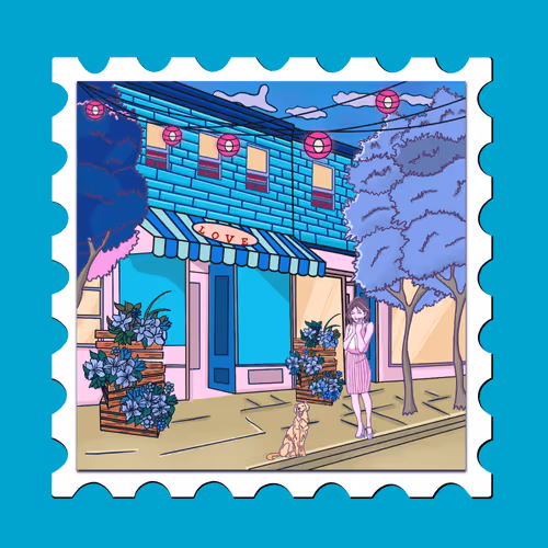 Stamp 8-Happiness 