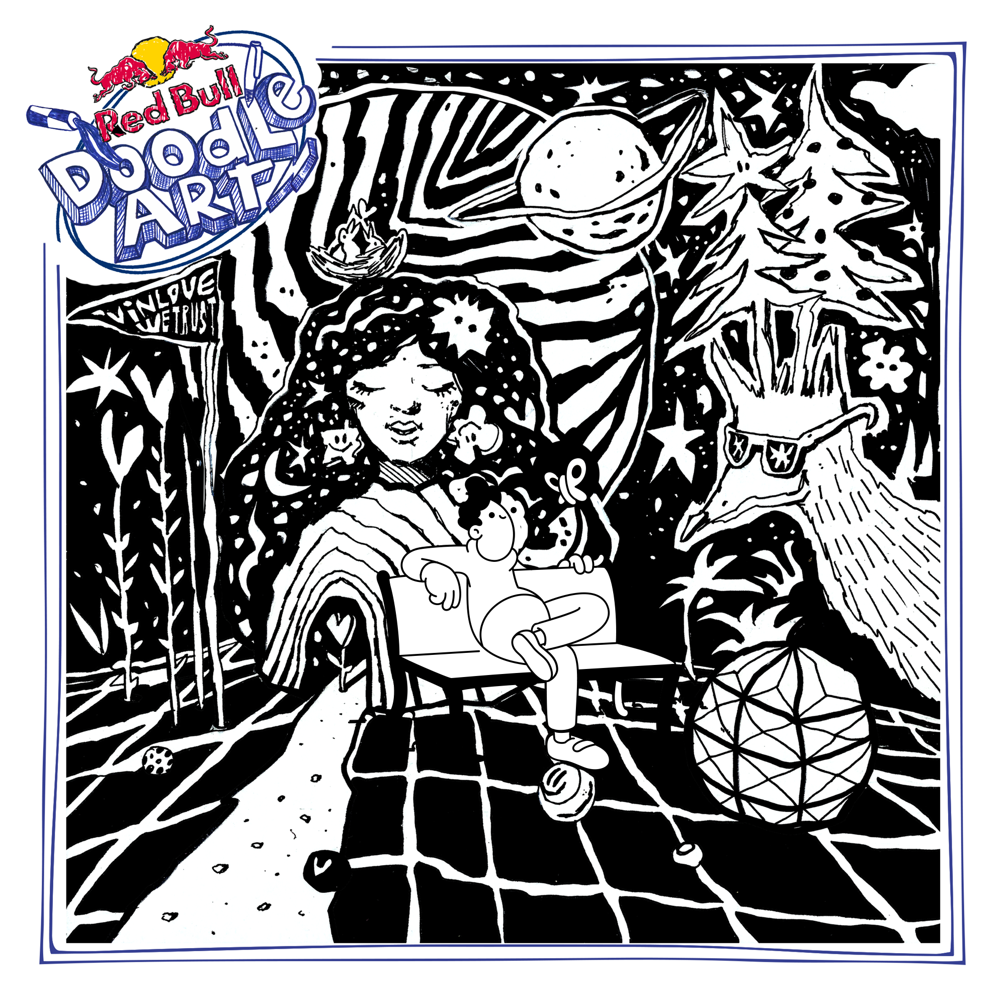 Red Bull Doodle Art Collection mentored by Burnt Toast #6475/12935