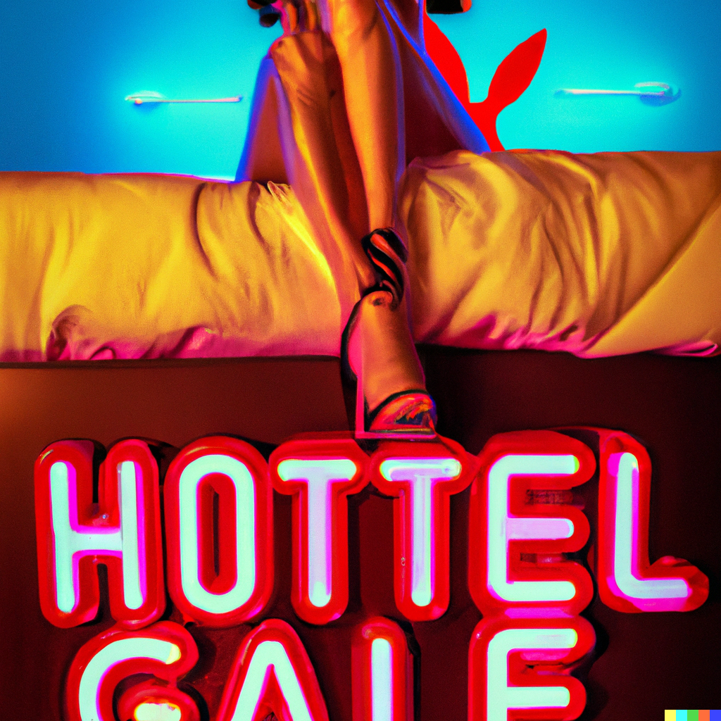 MISS AL SIMPSON X DALL-E 2 - LOST MOTEL 62 — Miss AL Simpson, Scottish cryptoartist
