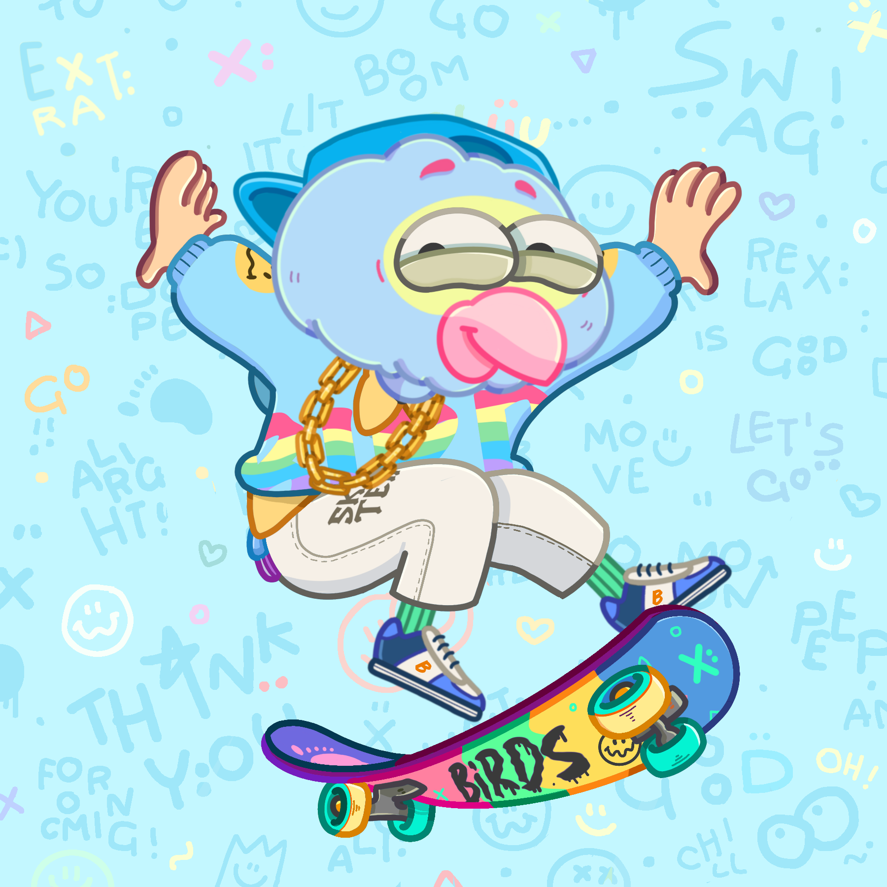 SkaterBirds #1518
