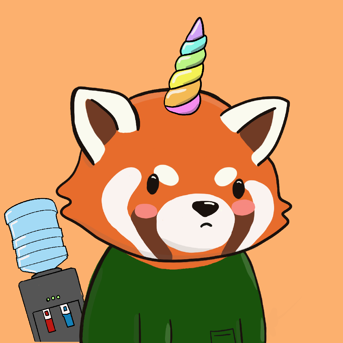 Okay Red Panda #7296