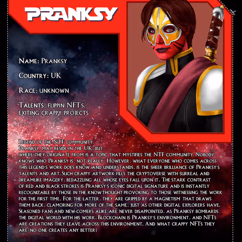 ETH-MEN/Pranksy/PS0001B/1st edition