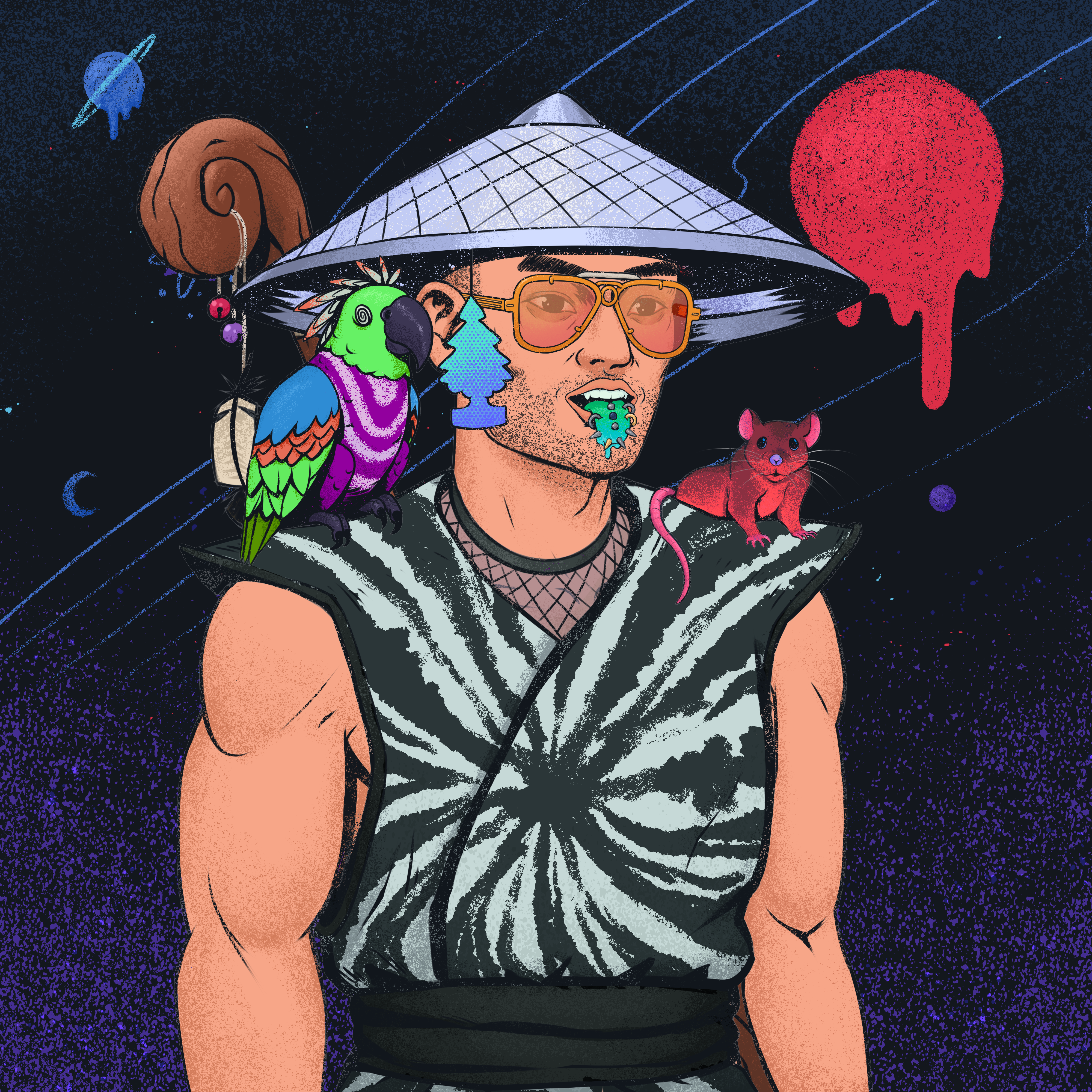 Tie Dye Ninja #3542