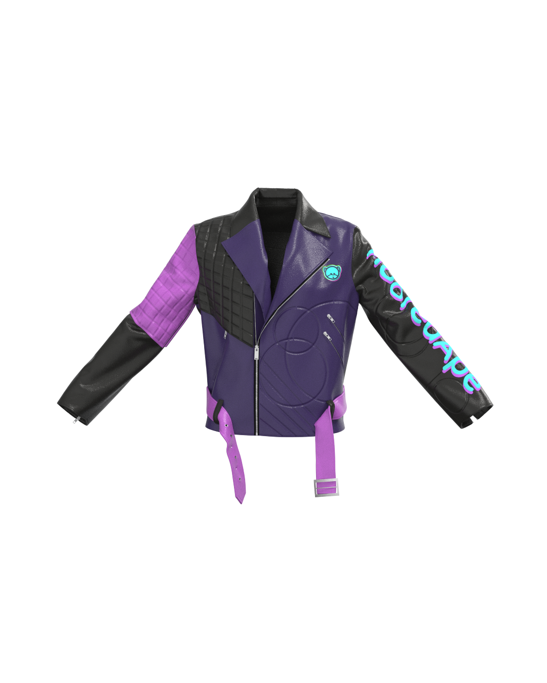 Pebbled Dark Leather Jacket