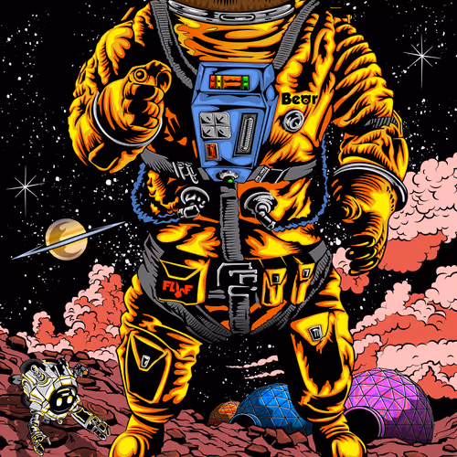 FLUF Haus – Outer Space @ SXSW 2022 Poster