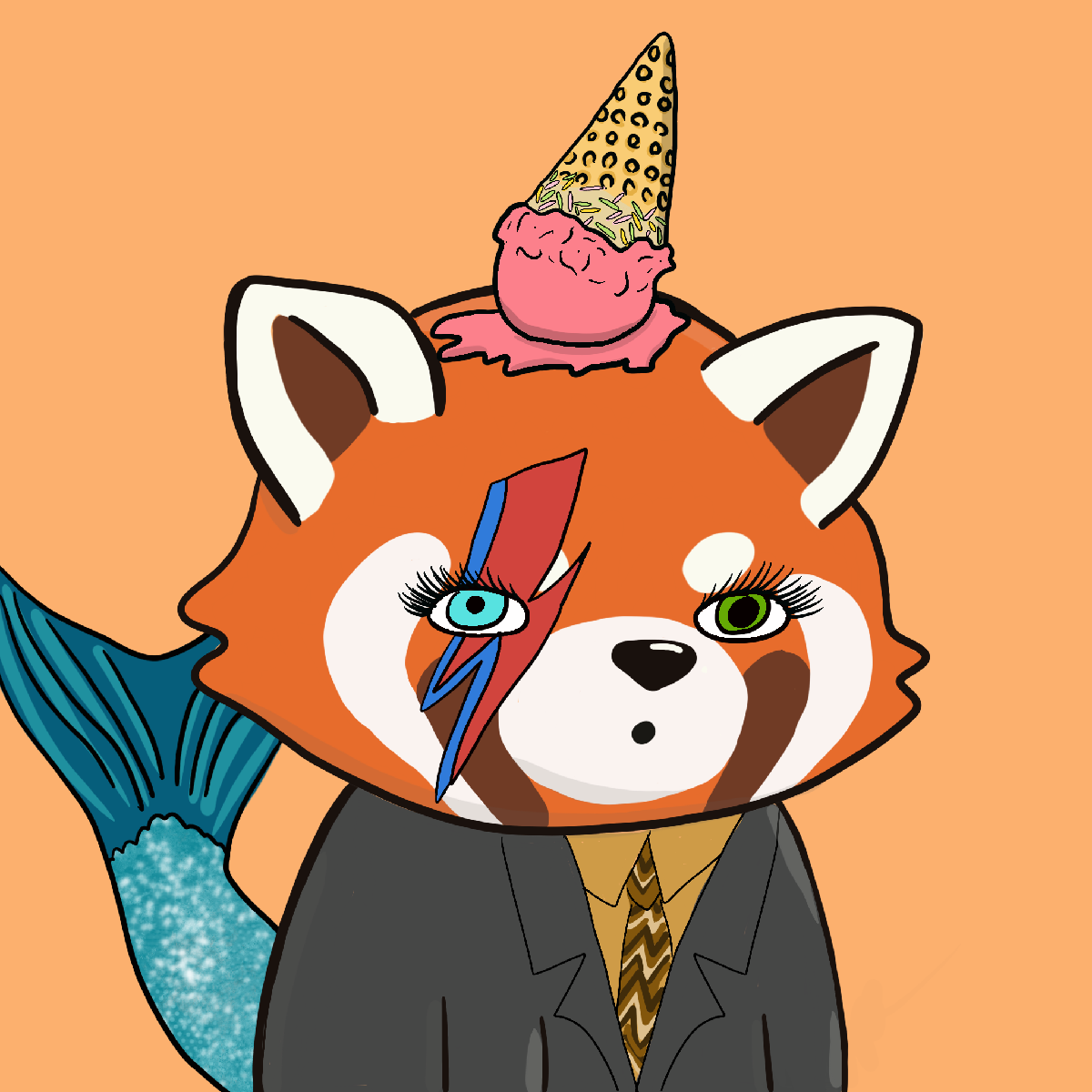 Okay Red Panda #7135