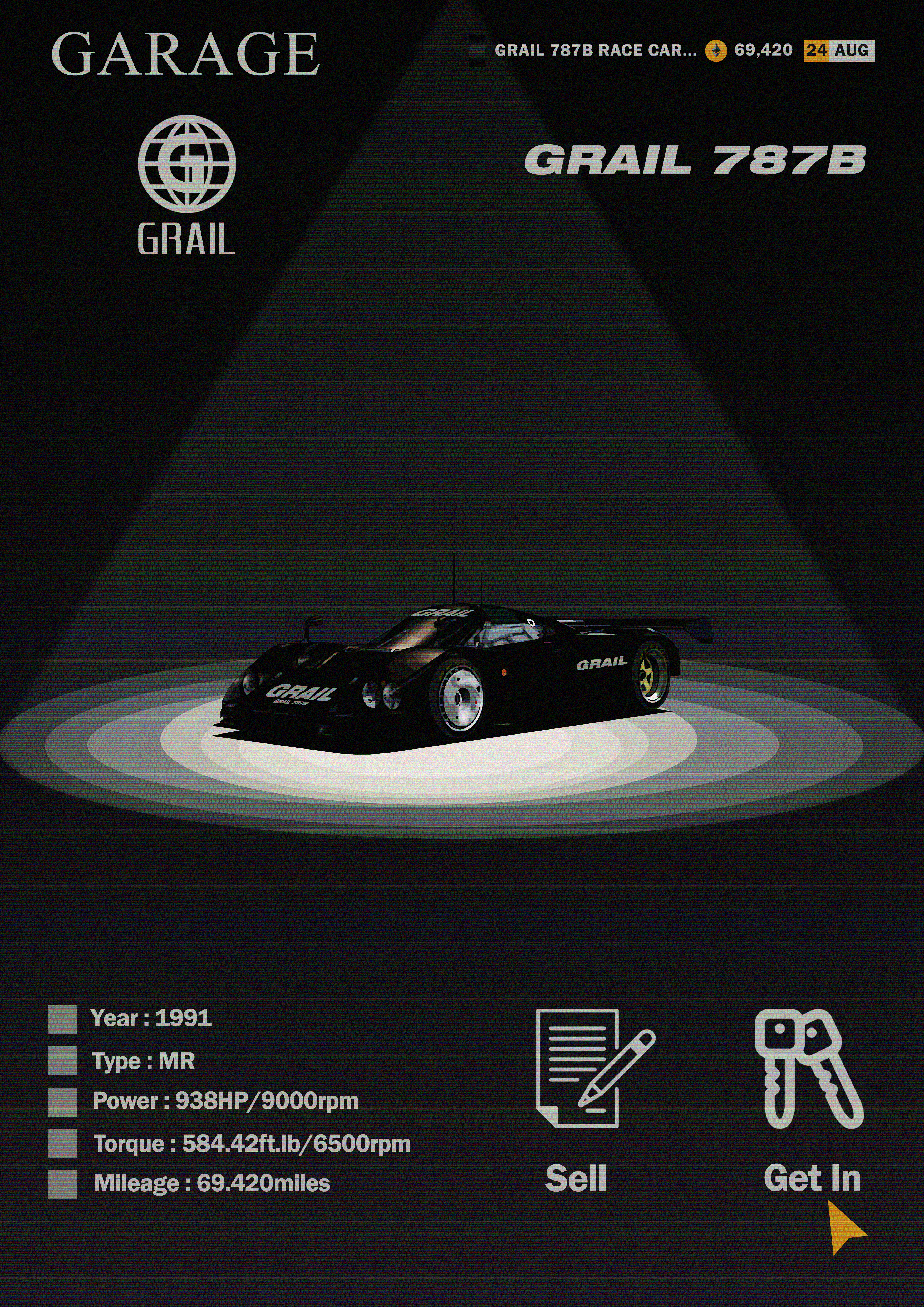 Grail 787B Race Car '91