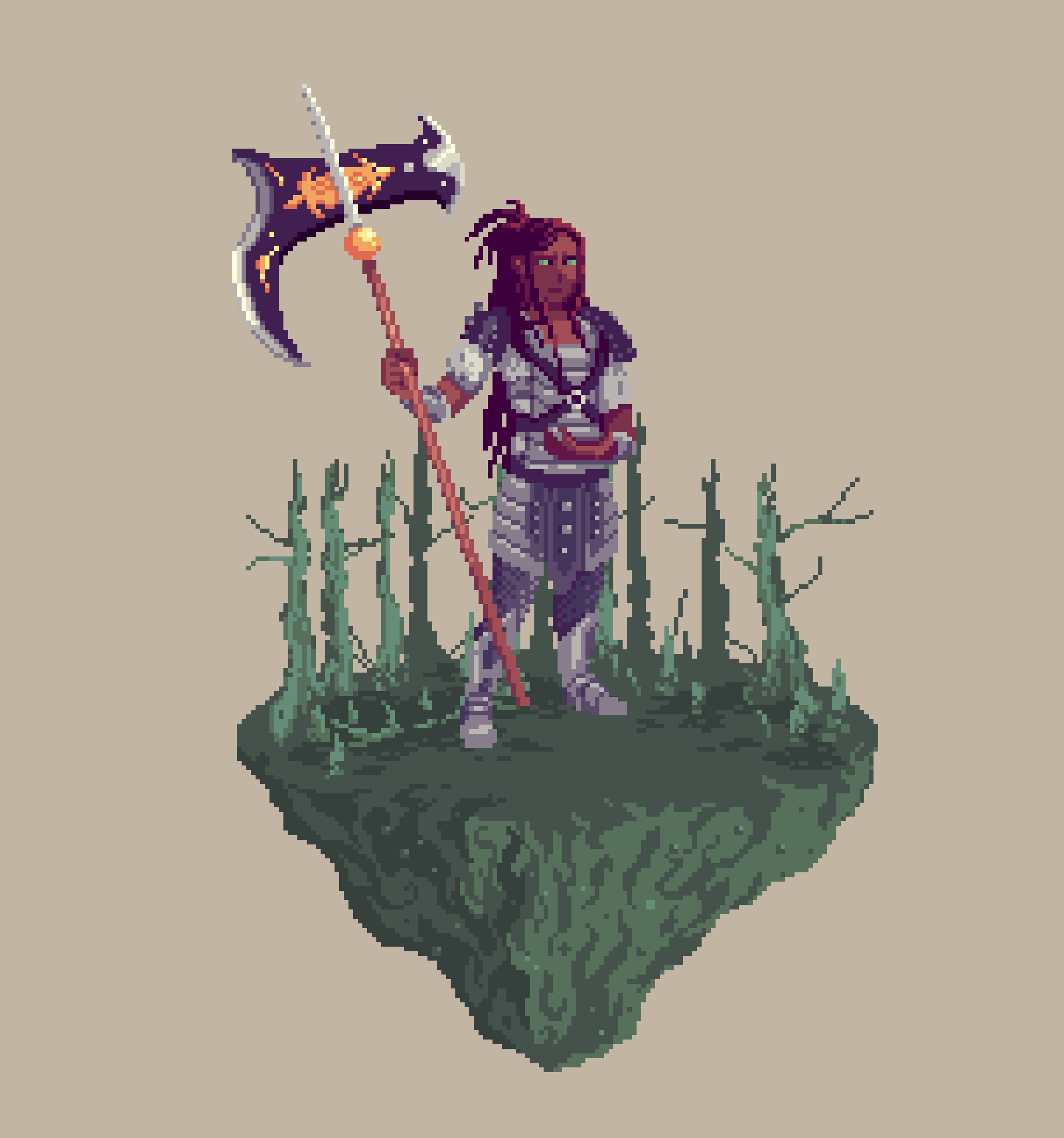 Valiant Human Beastcleave Barbarian from The Swamp