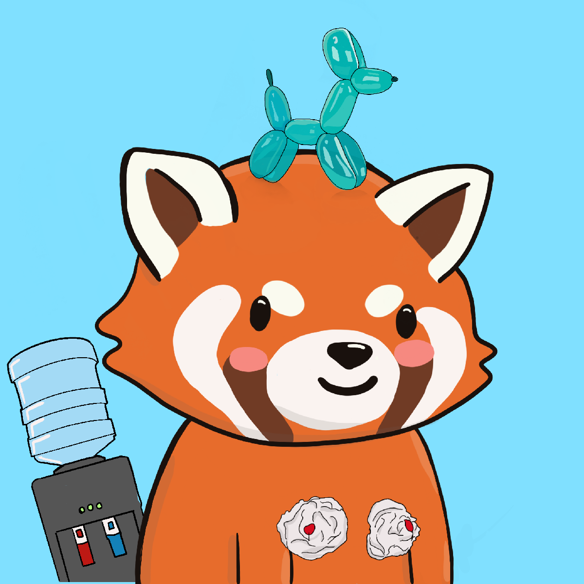Okay Red Panda #7321