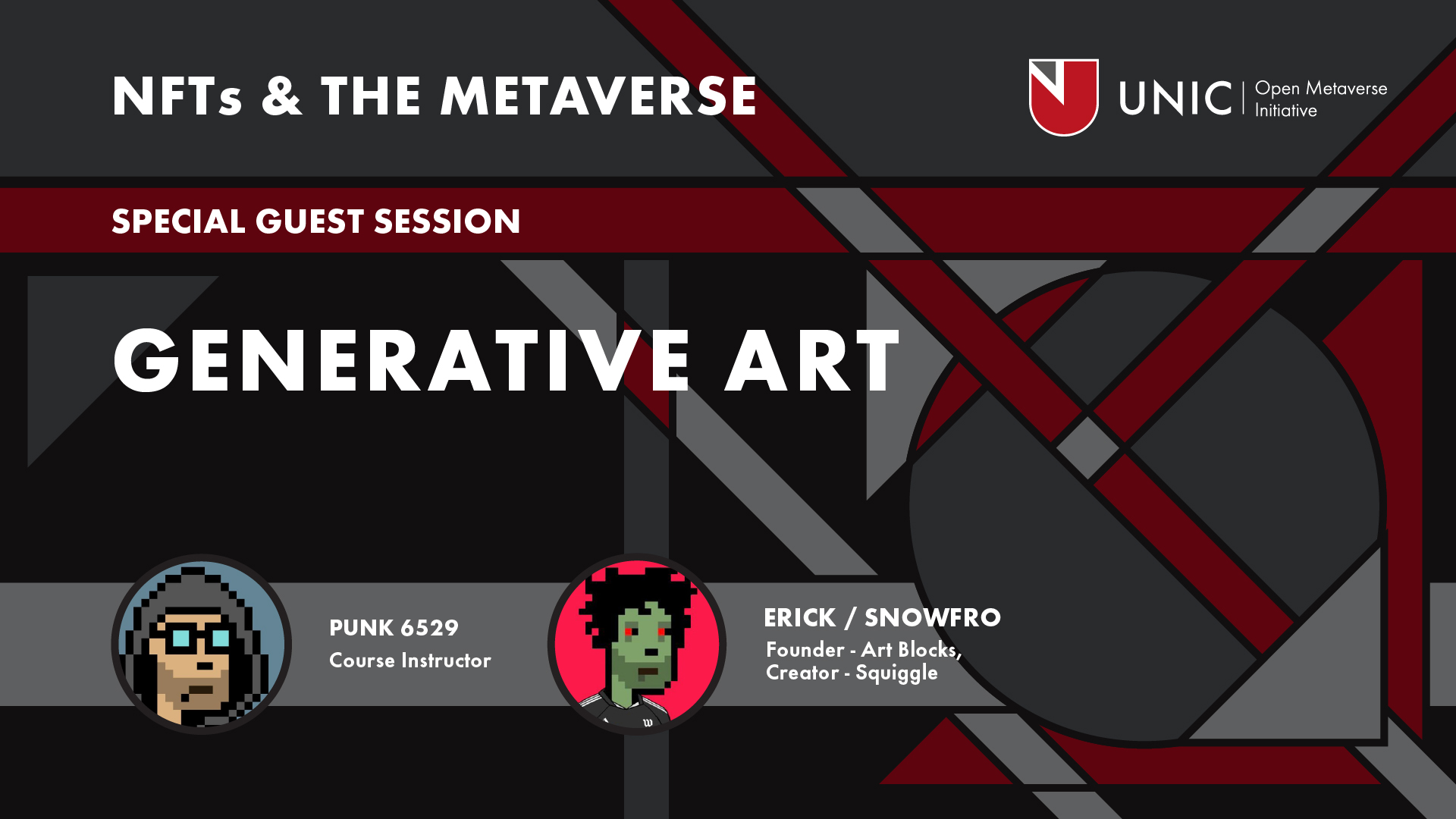 Guest Lecture with Erick/Snowfro