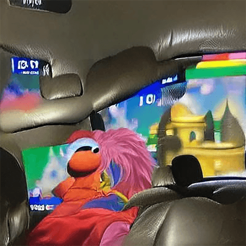 my uber driver watches Sesame Street on Ketamine