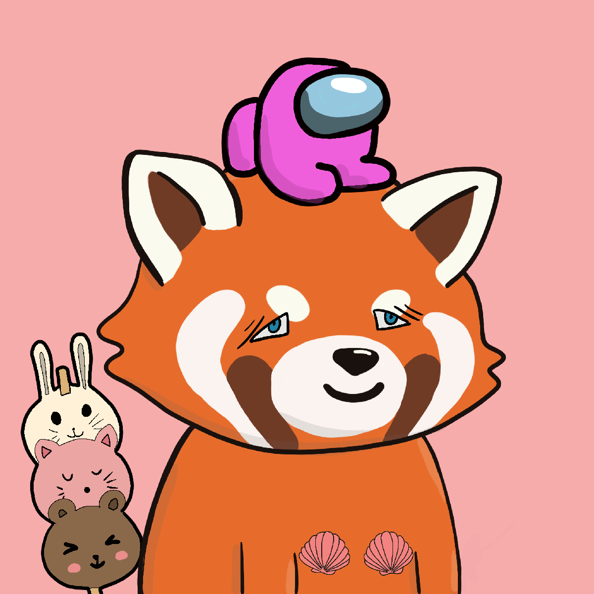 Okay Red Panda #7055
