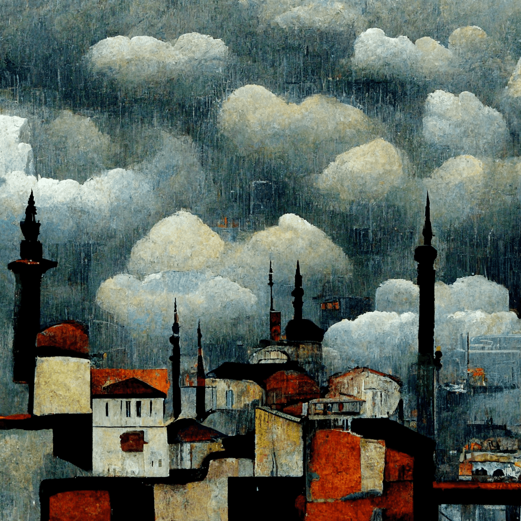 Istanbul on a cloudy day 