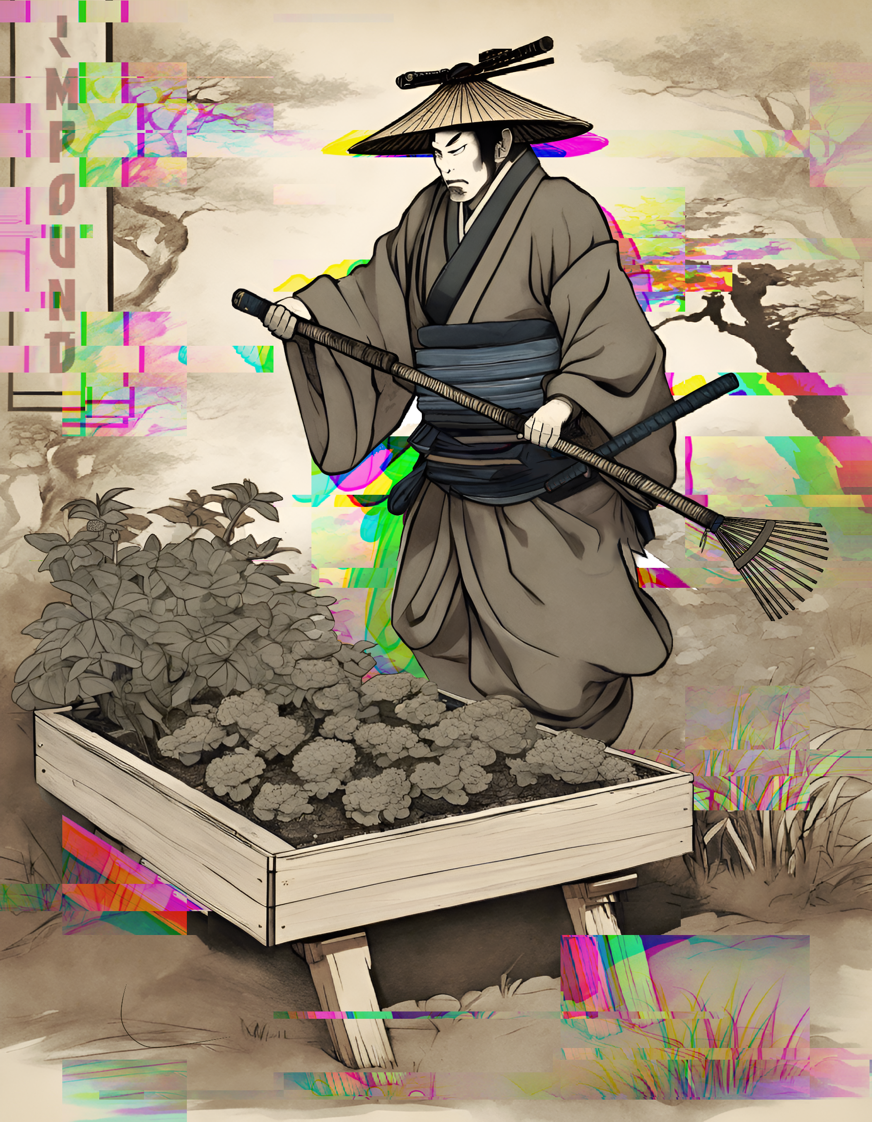 Warrior in a Garden