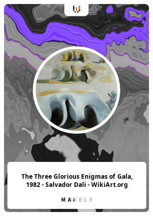The Three Glorious Enigmas of Gala, 1982 - Salvador Dali - WikiArt.org