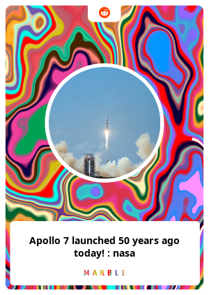 Apollo 7 launched 50 years ago today! : nasa