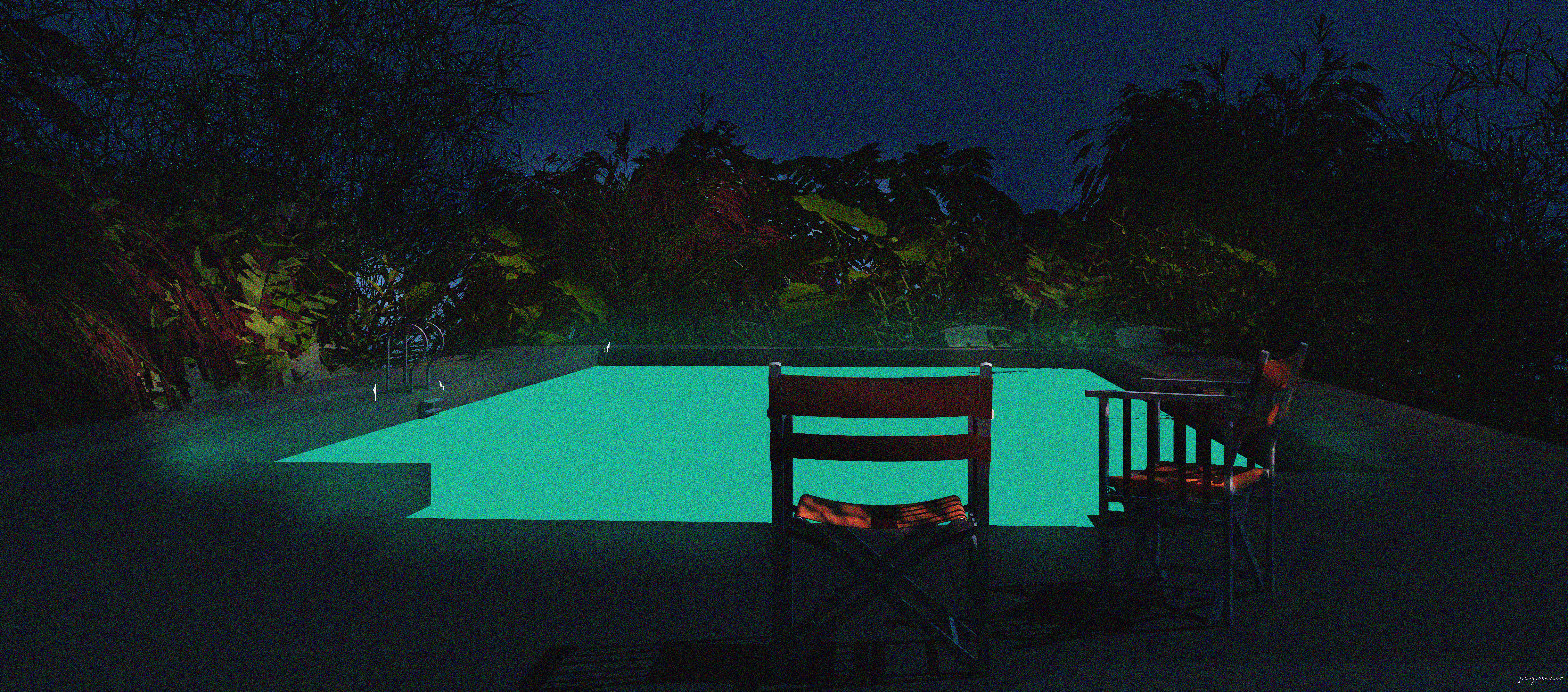 GLOWING POOL
