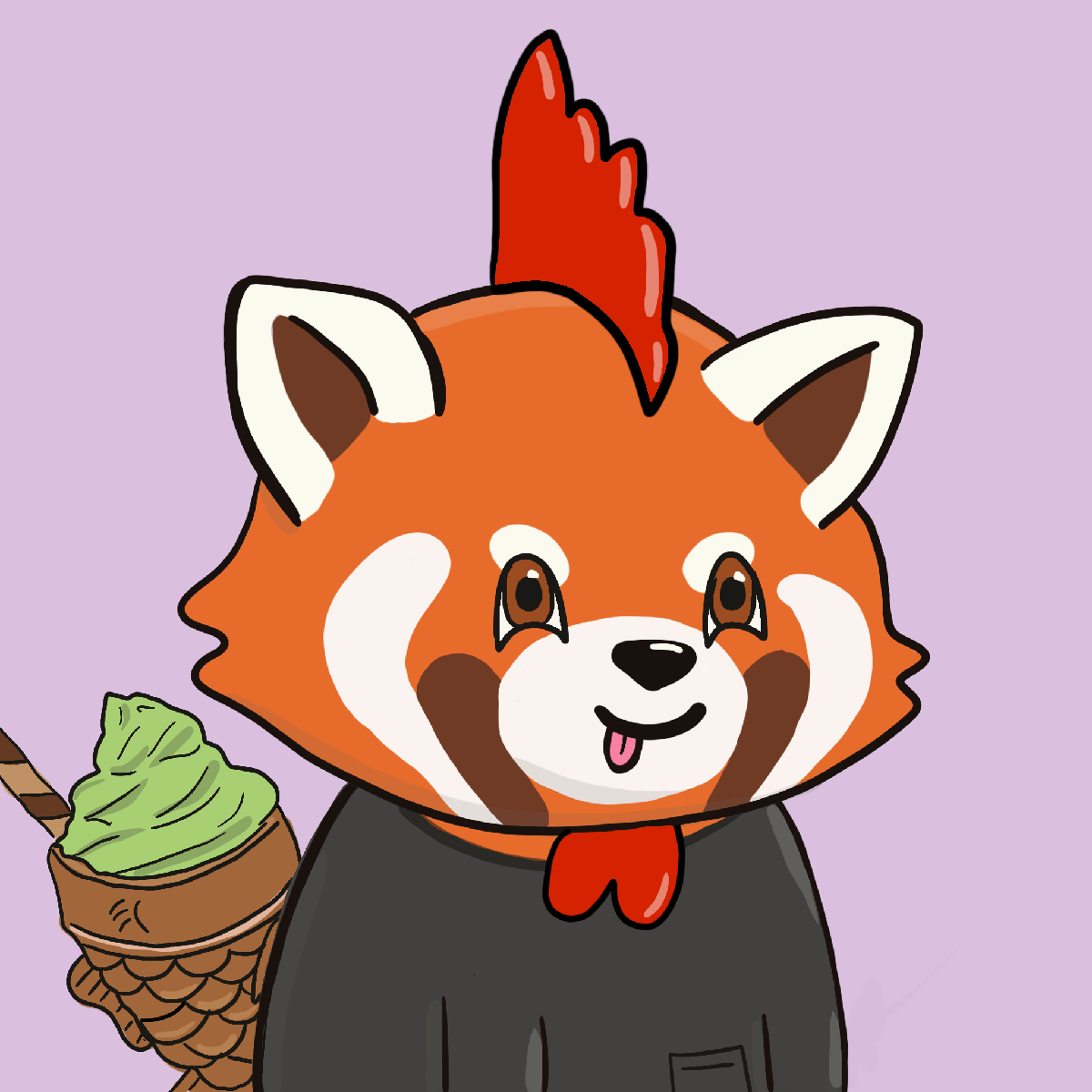 Okay Red Panda #7049