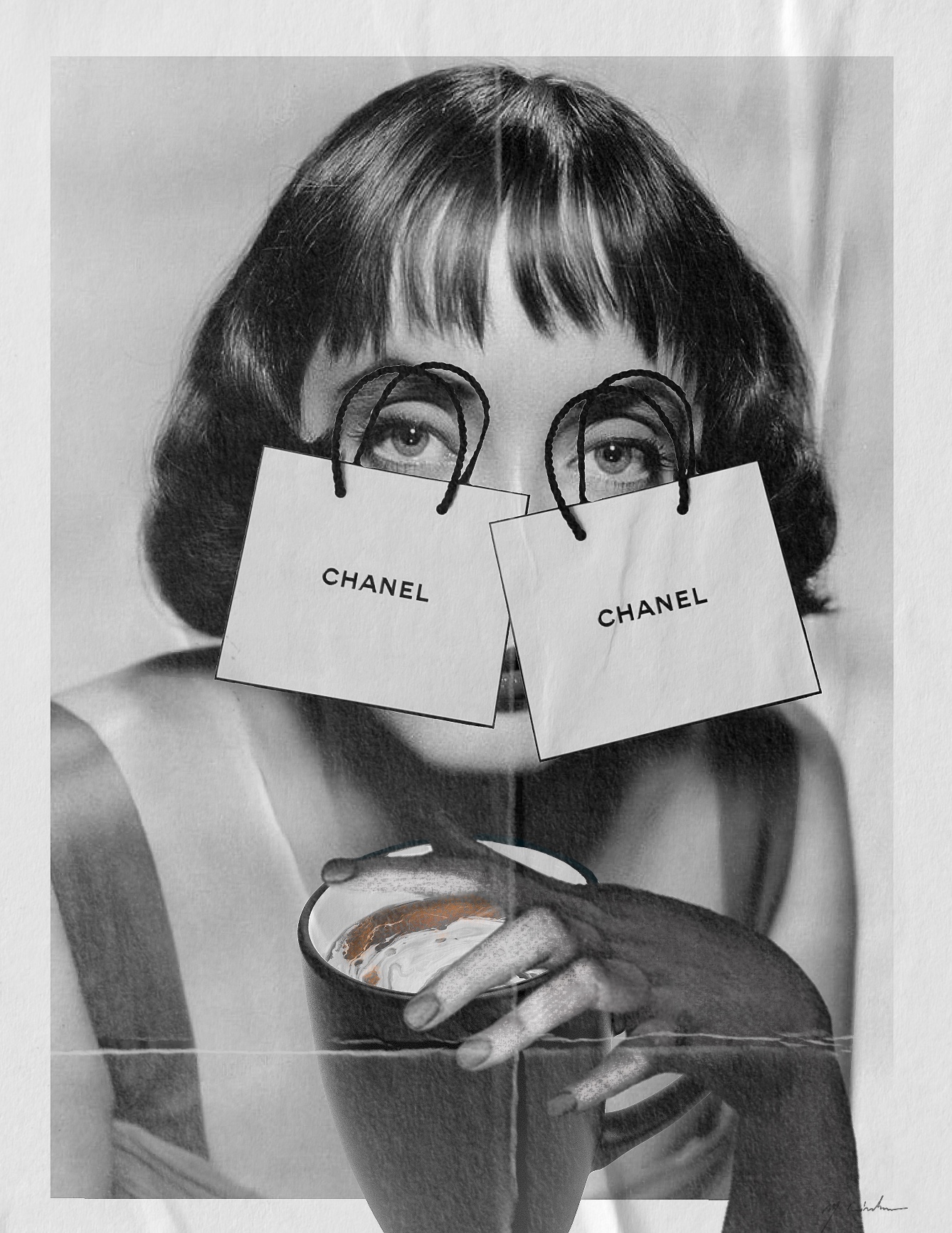 The bags under my eyes are Chanel