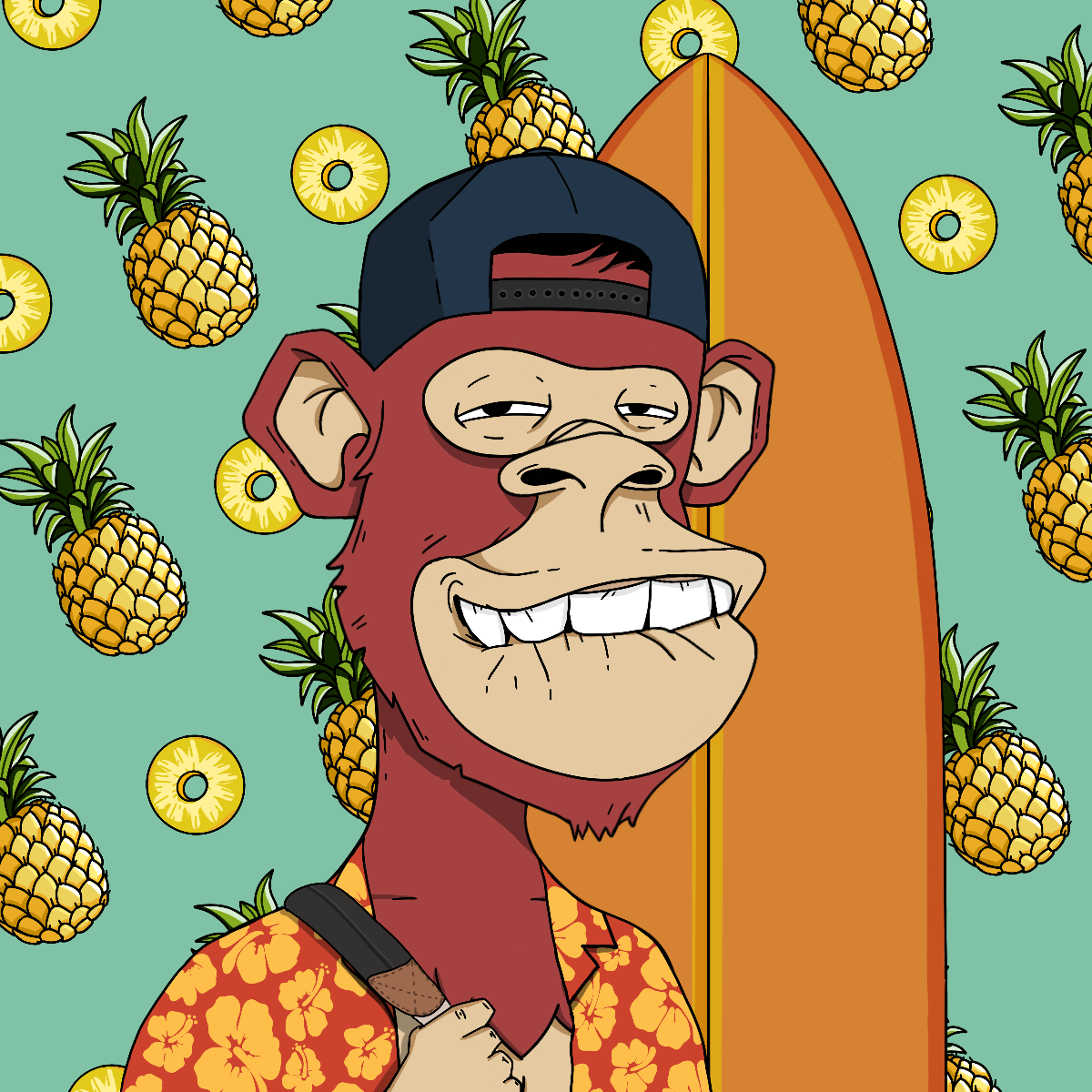 Chillin' Ape Surf Club #610