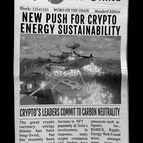New Push For Crypto Energy Sustainability