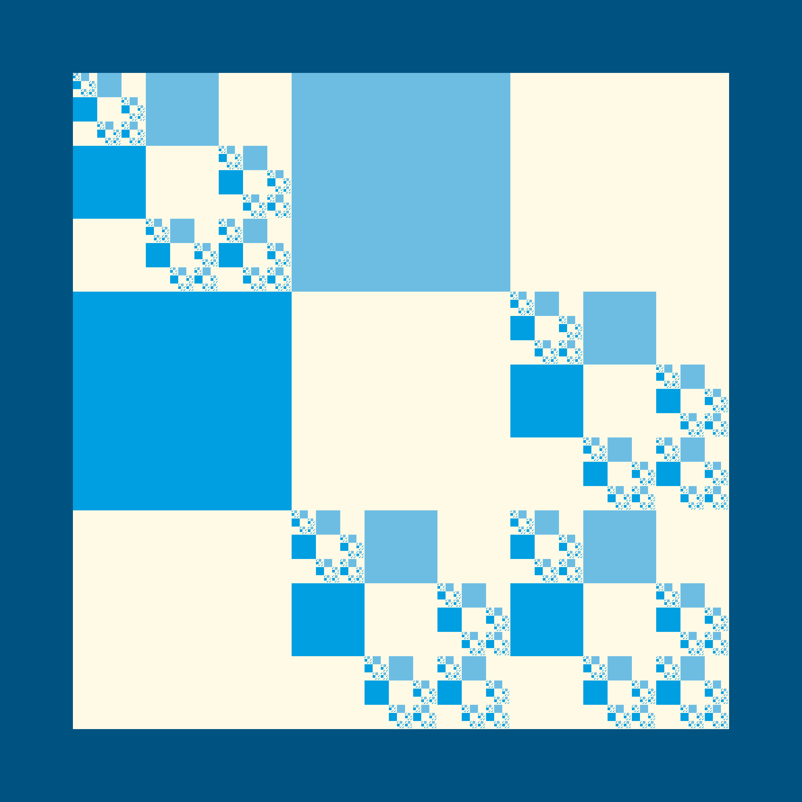 Artificial Snowfall - Vicsek Fractal 