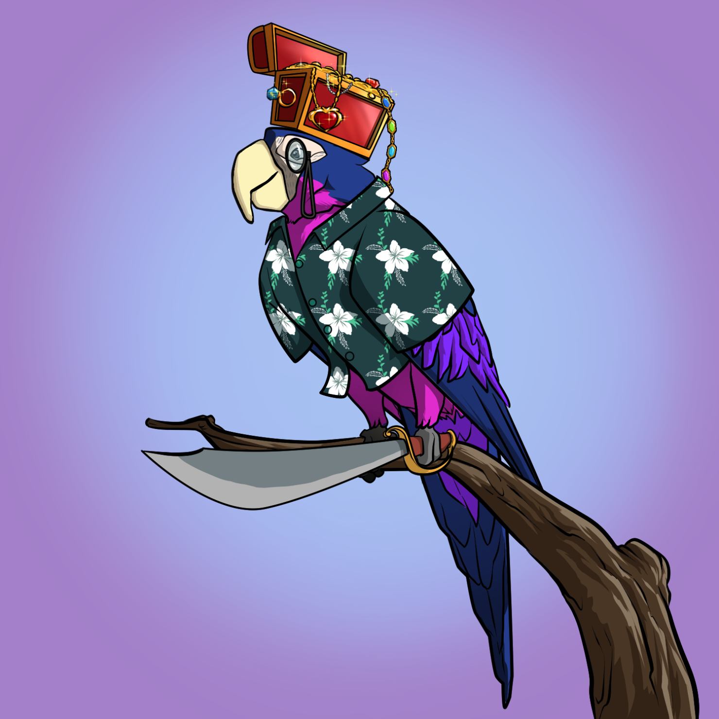Proper Parrot Tree Club #7139
