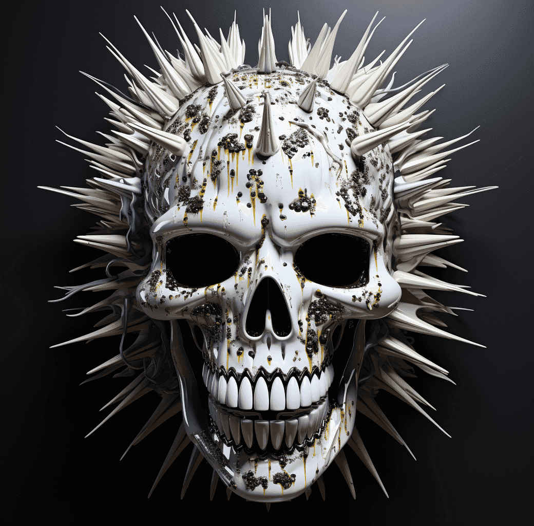 Spiked Skulls by SmokeSolid #145