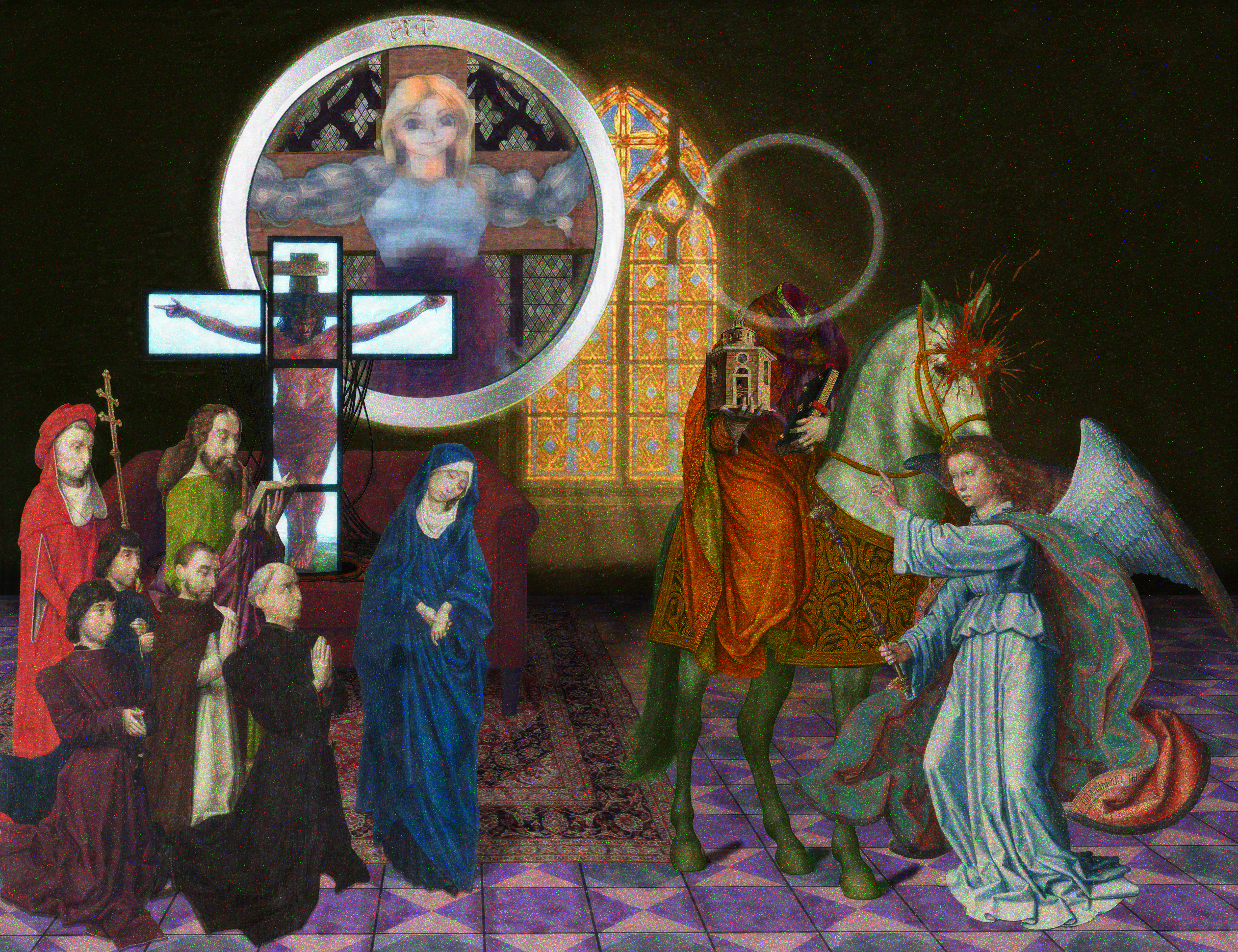 The Pilgrim’s Living Room Crucifixion; Mona Lisa Hyper-Gamble #92