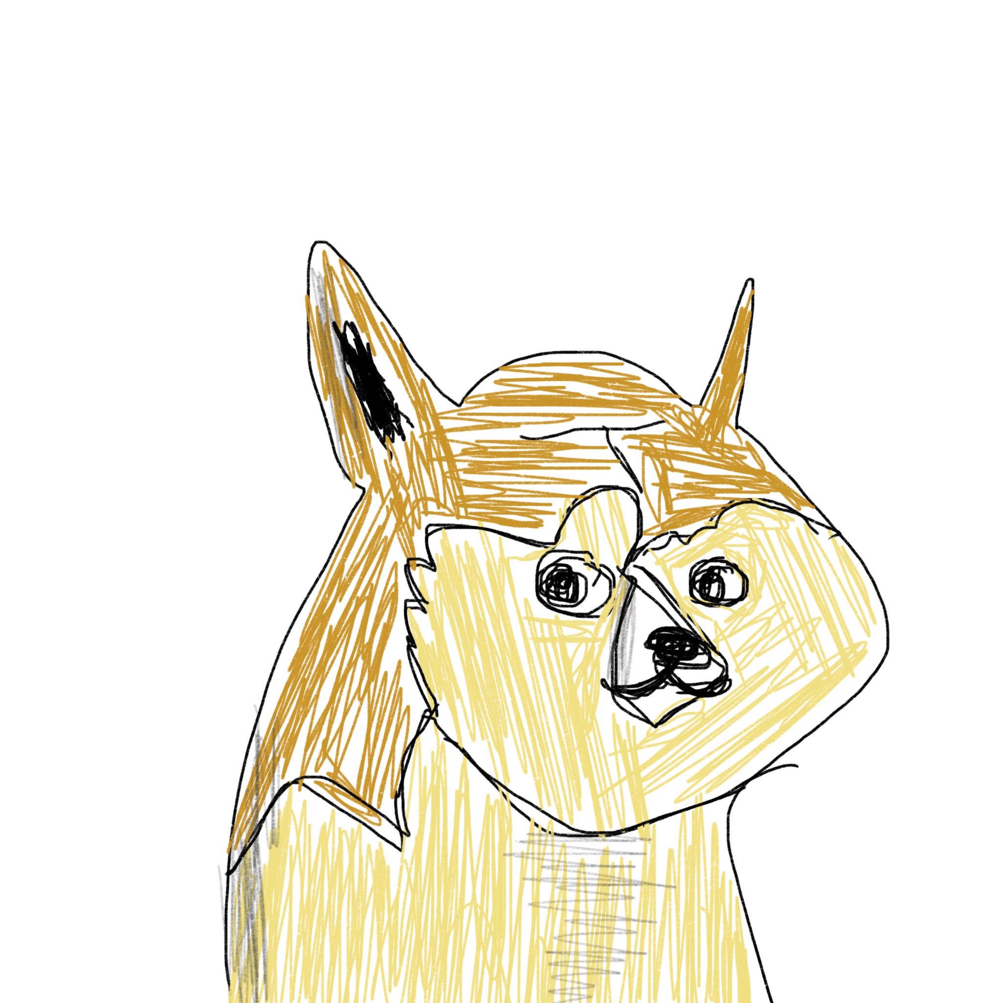 Hand Drawn Slum Doge Billionaire 8473