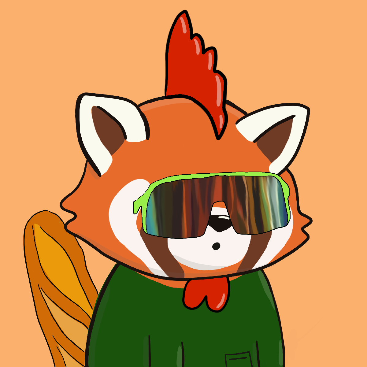 Okay Red Panda #6727