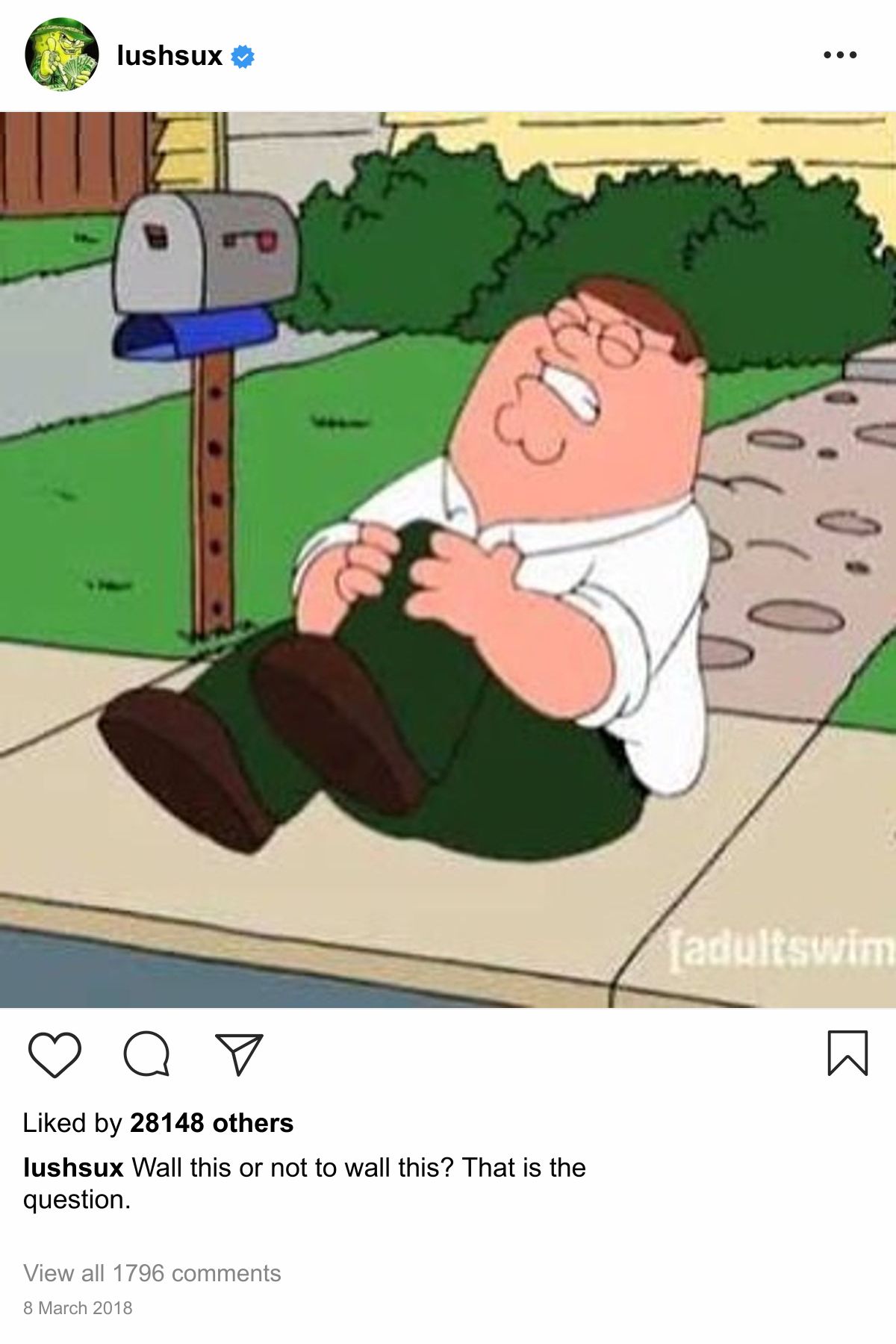Lushsux #3043 - Shit Post Peter Griffin