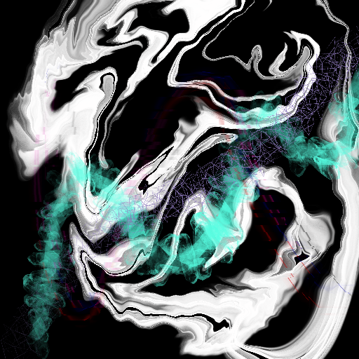 Glitch Abstract by Hokusai #260