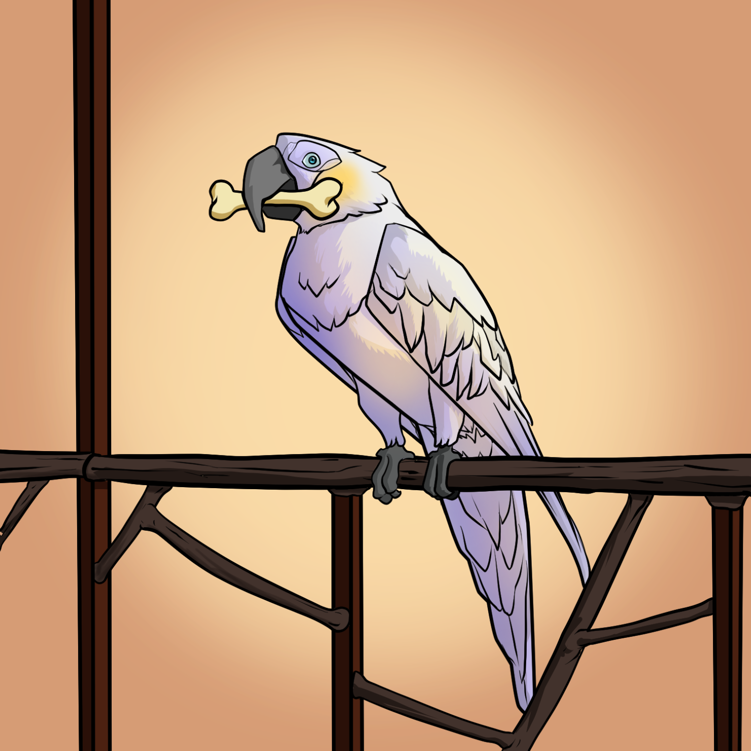 Proper Parrot Tree Club #7142