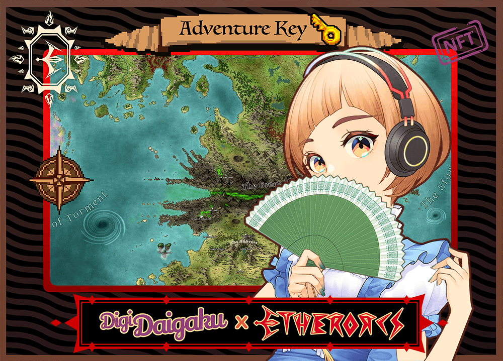 DigiDaigaku #745 - XiuLan | EtherOrcs Adventure Key (DigiDaigaku Genesis)