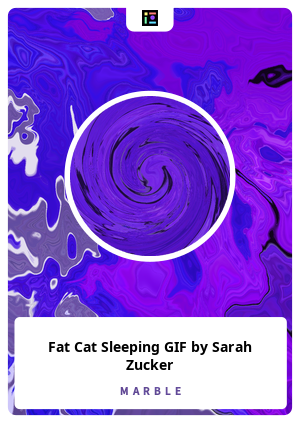 Fat Cat Sleeping GIF by Sarah Zucker
