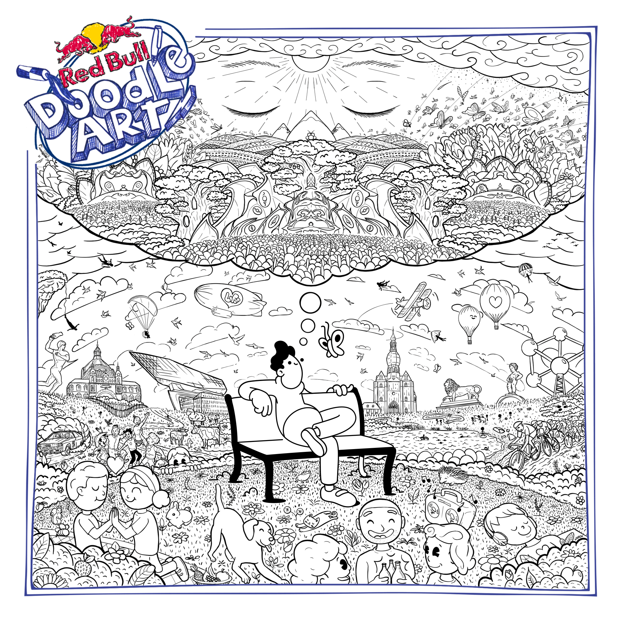 Red Bull Doodle Art Collection mentored by Burnt Toast #6472/12935