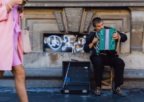 The Blind Accordionist