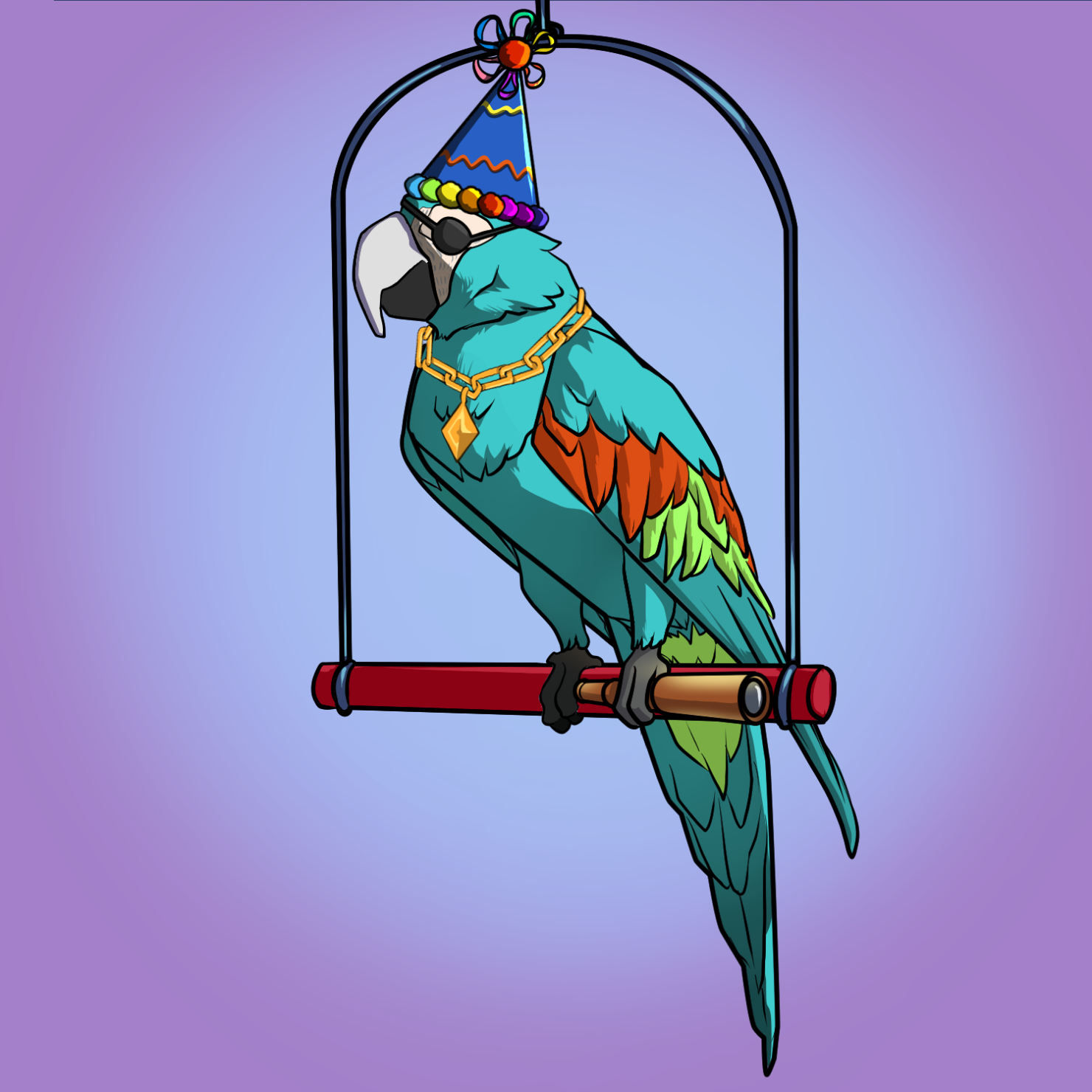 Proper Parrot Tree Club #9539