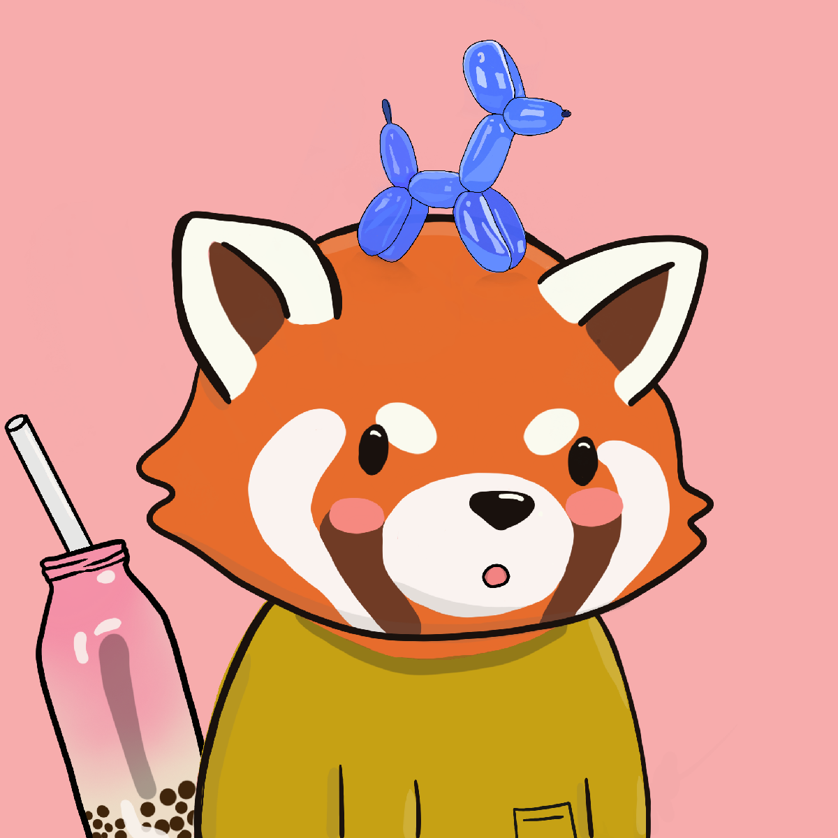 Okay Red Panda #7131