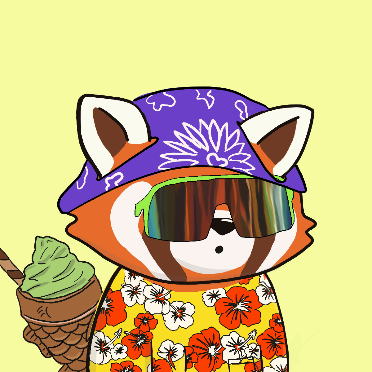 Okay Red Panda #7245